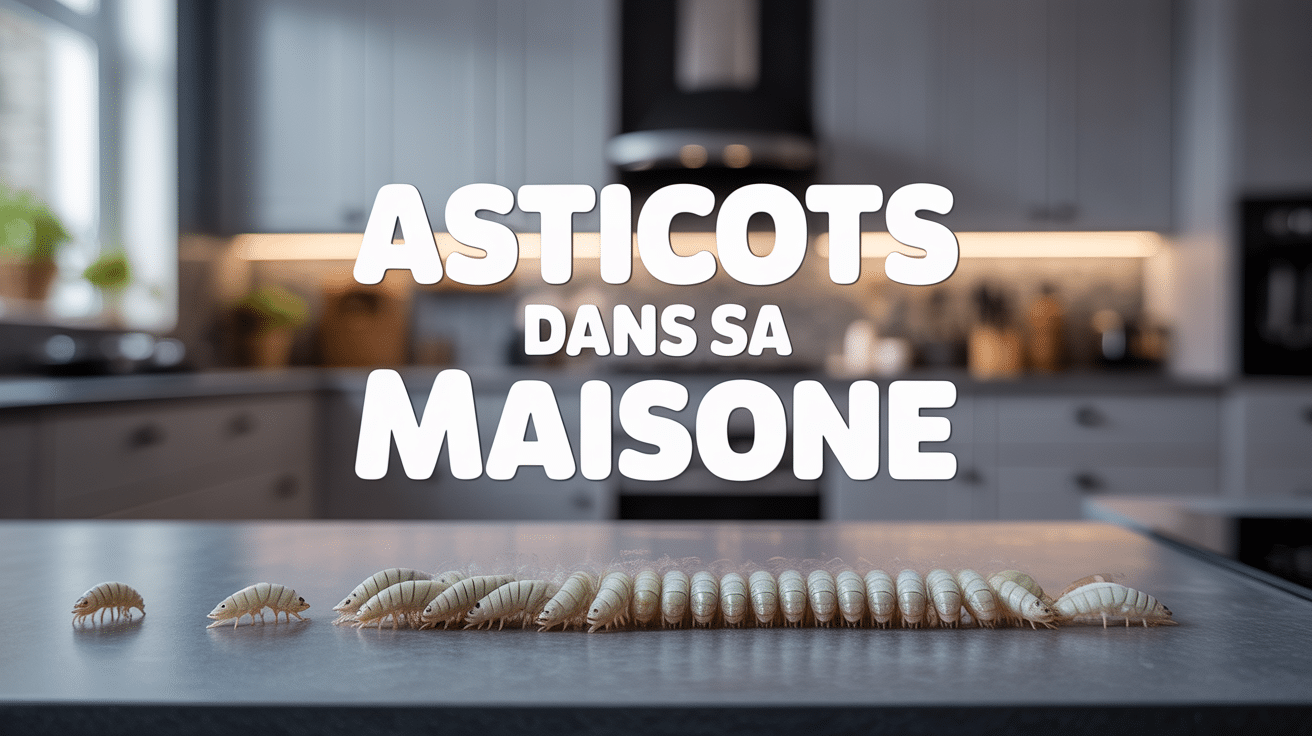 Vue macro des asticots dans une maison