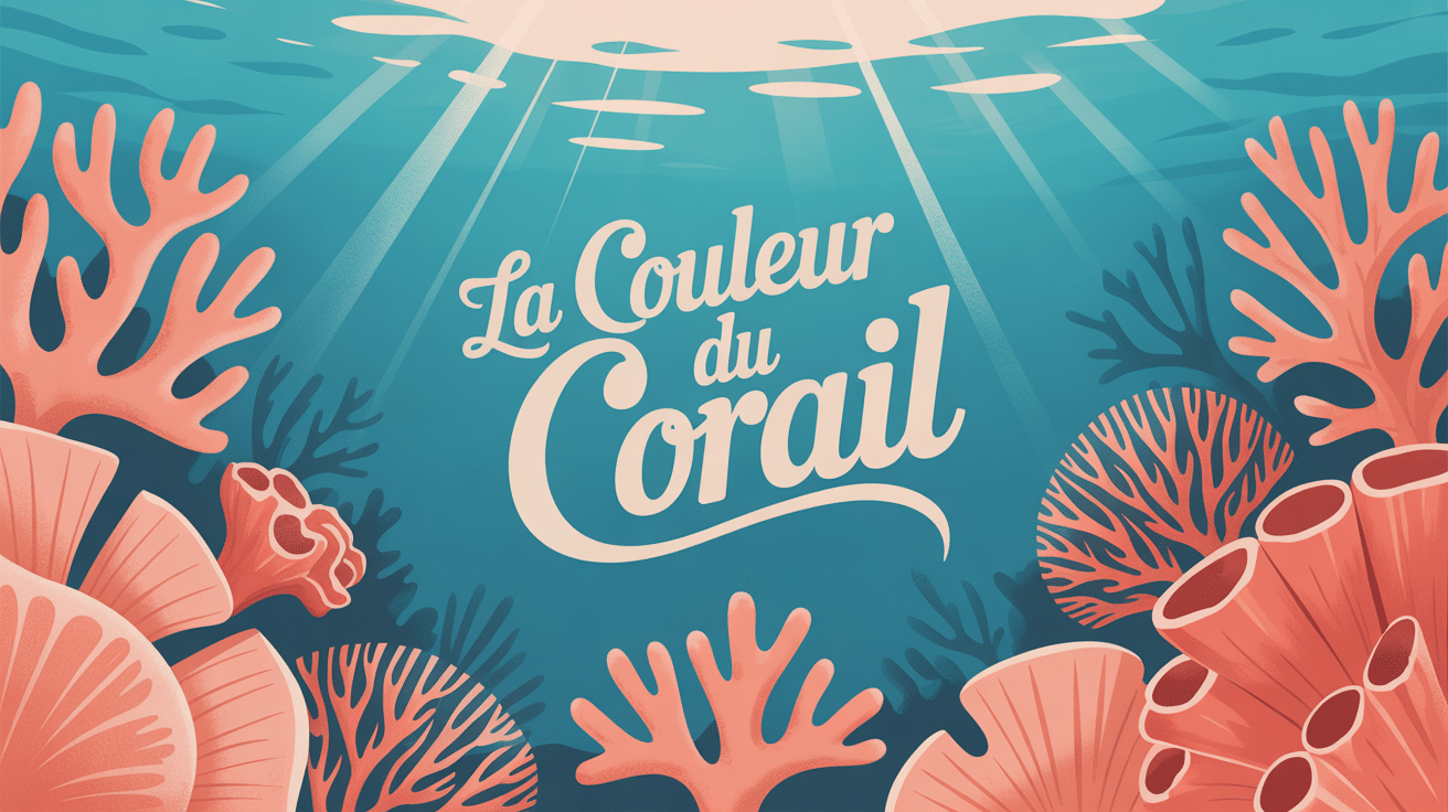 Illustration de récif corallien en corail