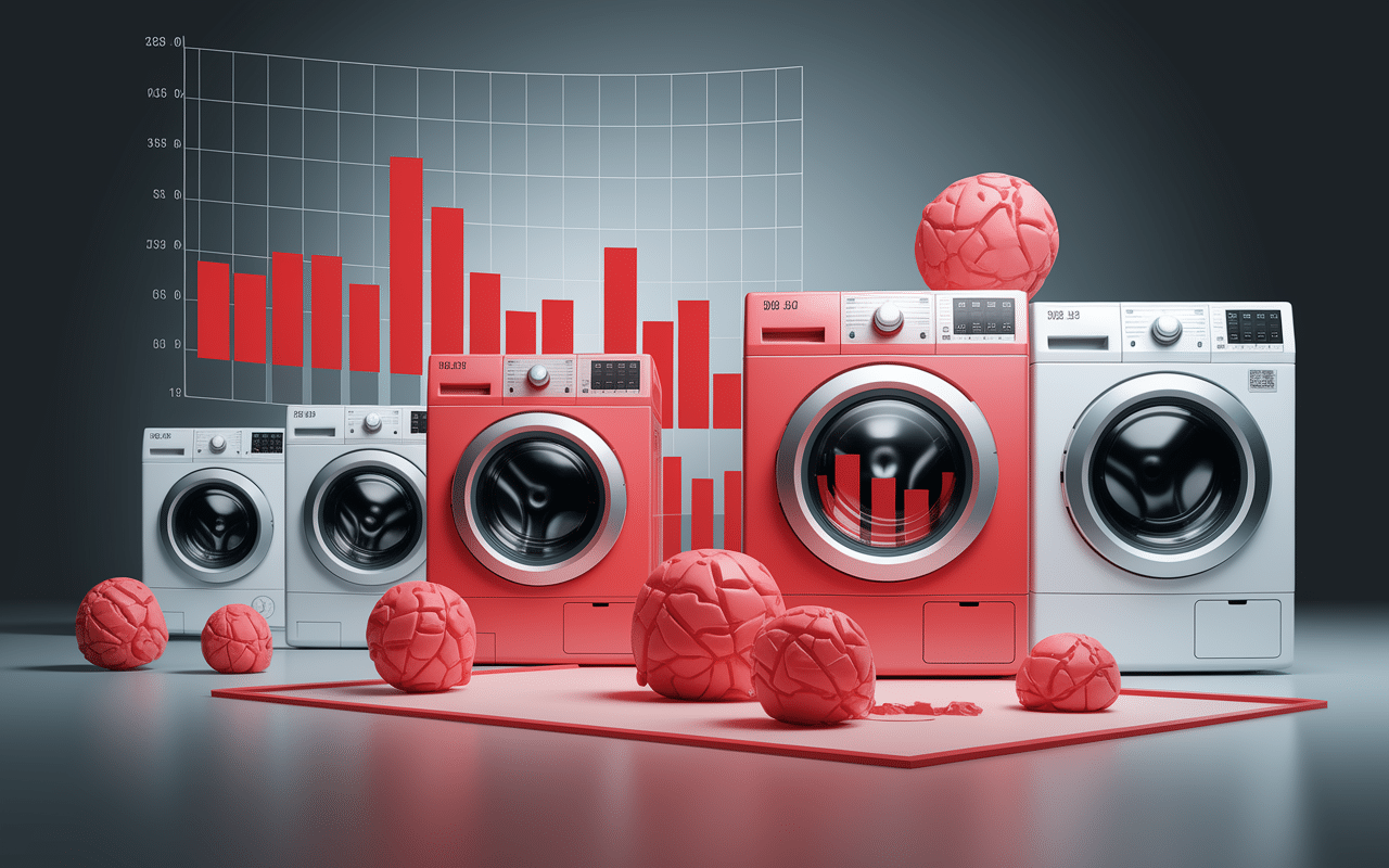 Graphique lave-linge statistiques