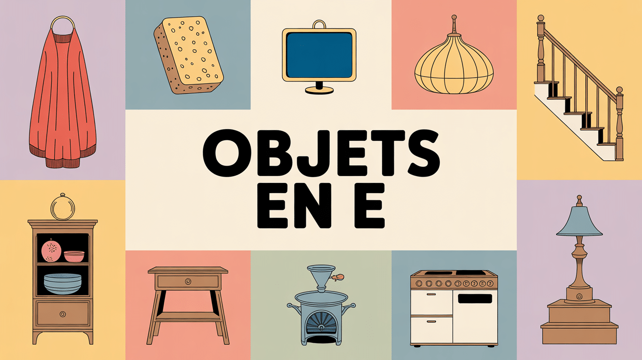 Illustration d'objets en E