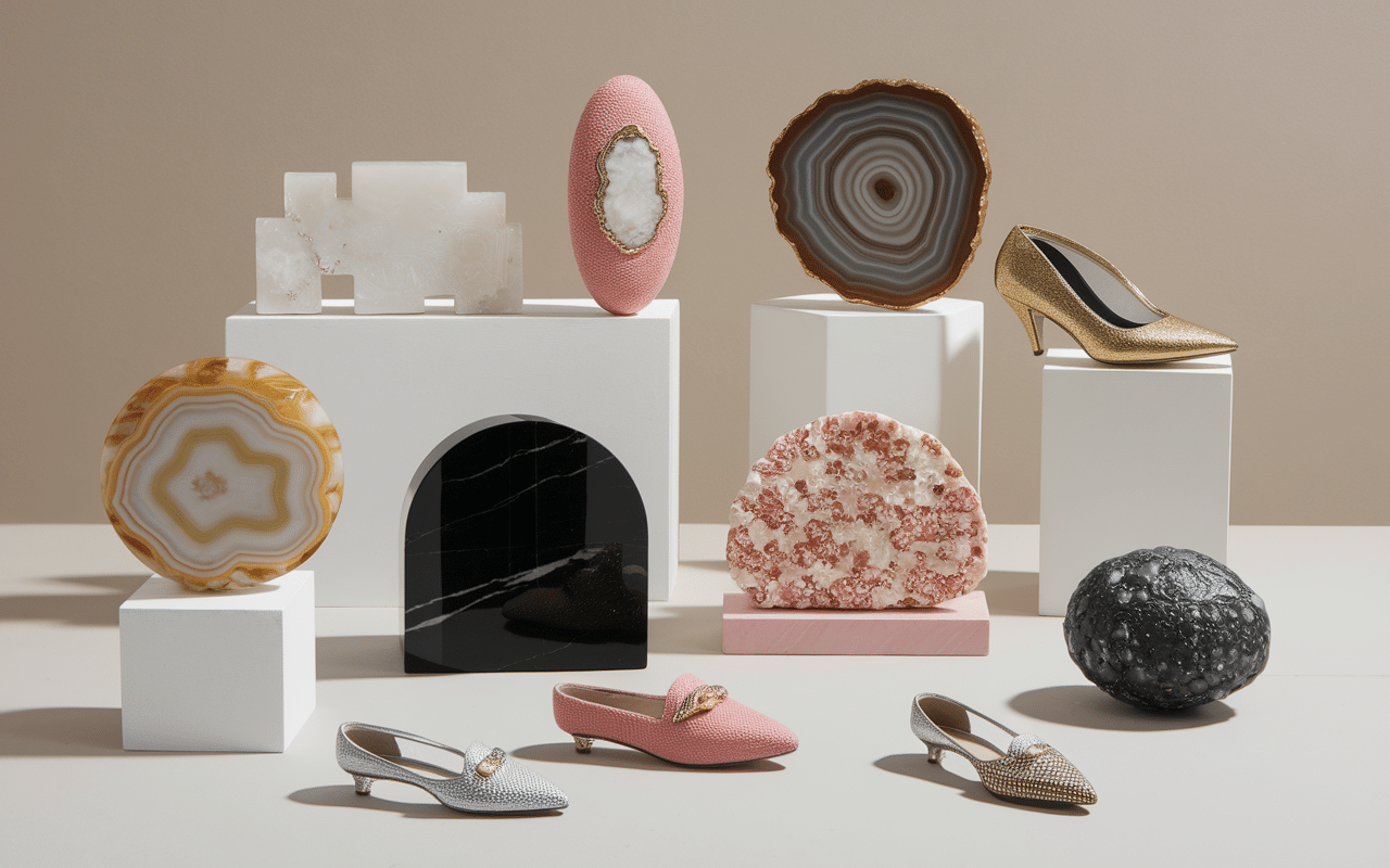 collection de bagues camées divers matériaux