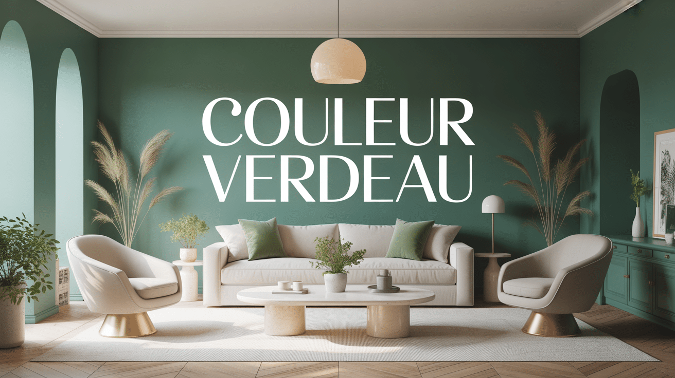 Intérieur moderne vert d'eau apaisant