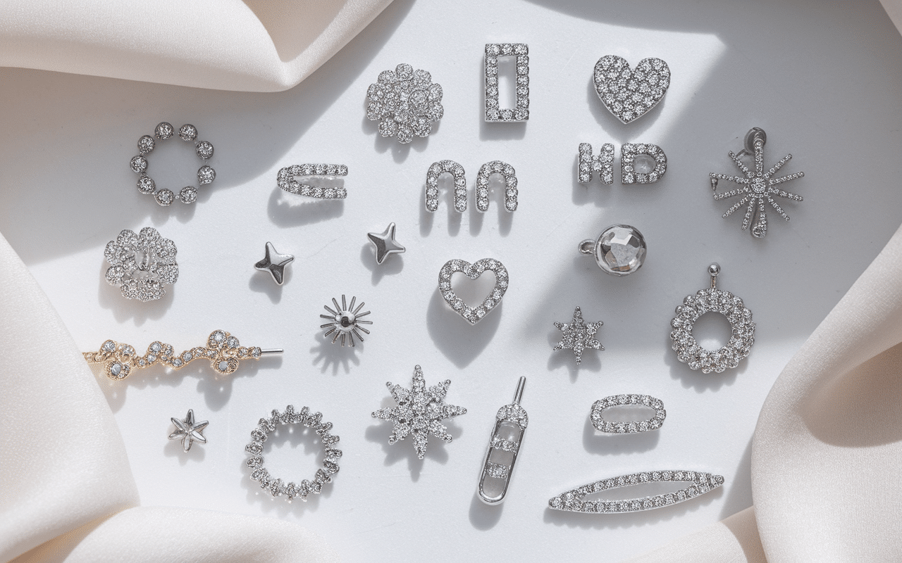 Différents styles piercing pour nombril en argent