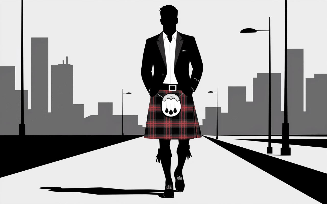 kilt moderne homme style urbain chic