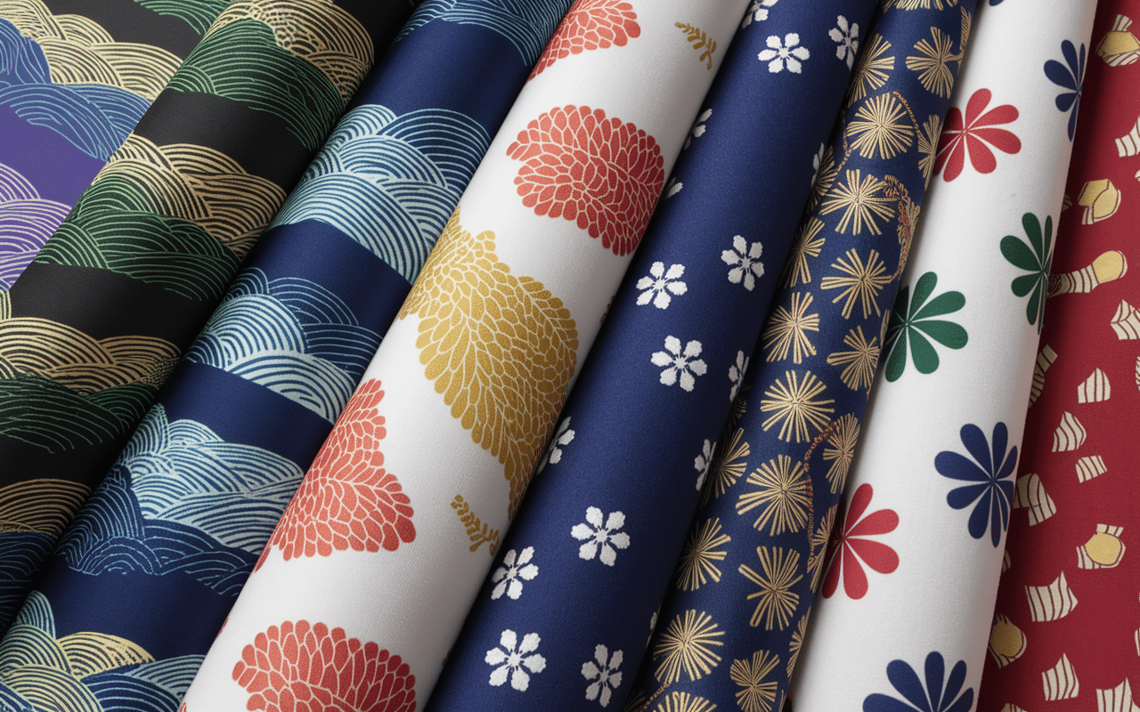 Tissus et coupes variés pantalon japonais femme à motifs