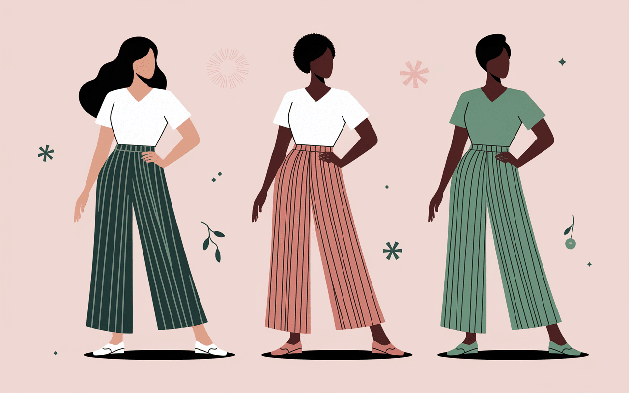 Silhouettes mettant en valeur pantalon japonais femme ample