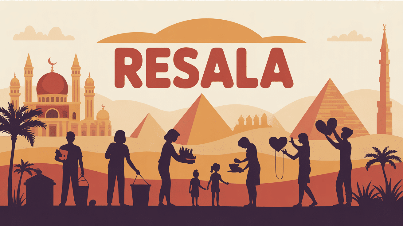 Bénévoles resala Égypte distribution aide