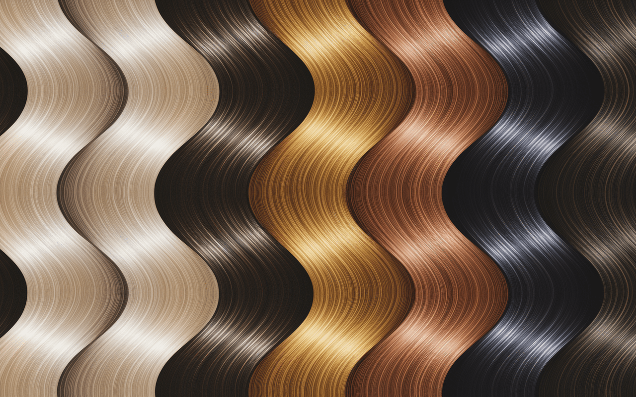 Nuances balayage blond sur cheveux châtain