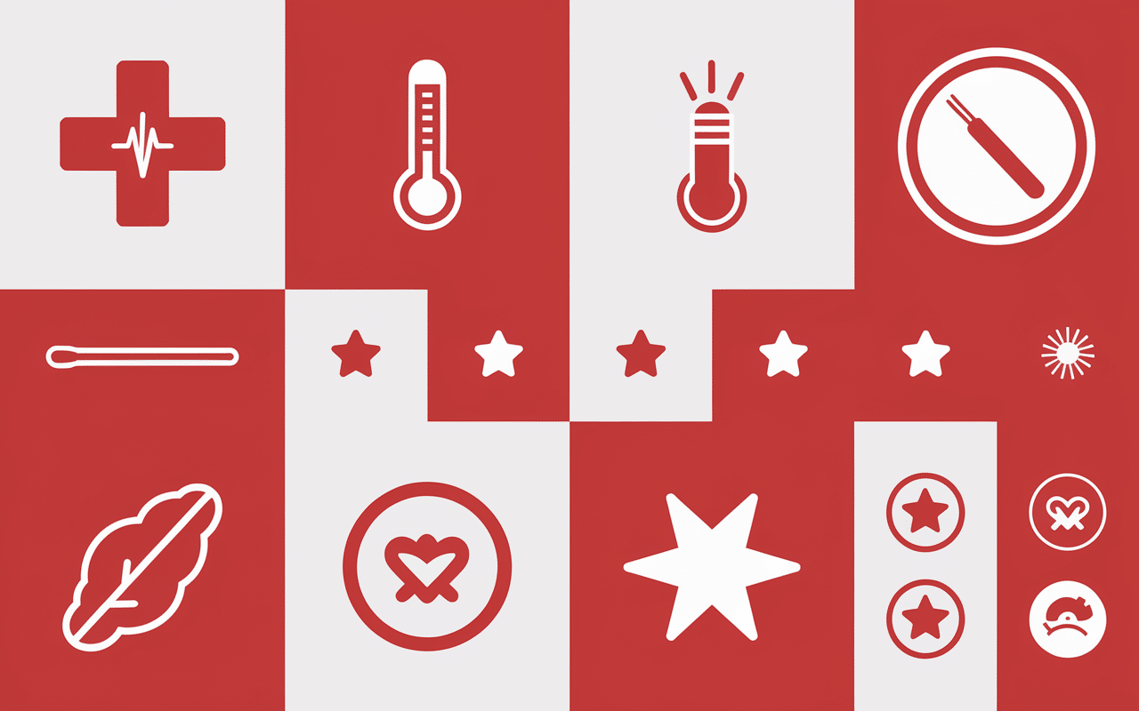 Symbole sécurité et douleur bridge piercing