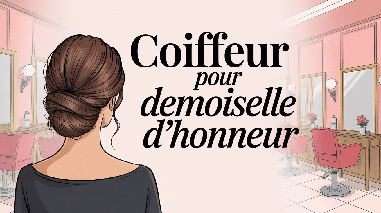 Coiffeur demoiselle d honneur coiffure chignon bas salon stylisé