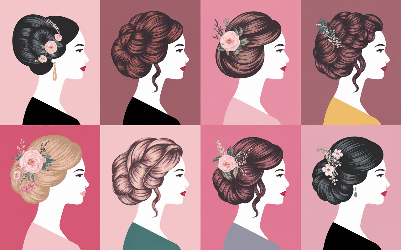 Coiffeur demoiselle d honneur chignons tresses accessoires