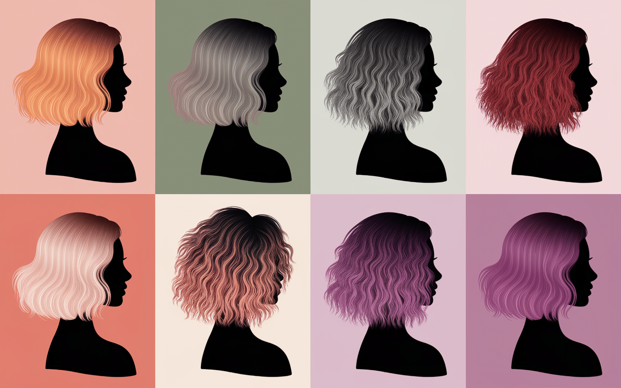 Variations coupe cheveux mi long dégradé effilé avec frange 60 ans