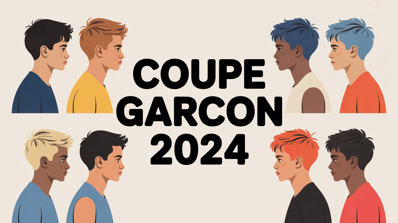 coupe garcon 2024 plusieurs styles silhouettes