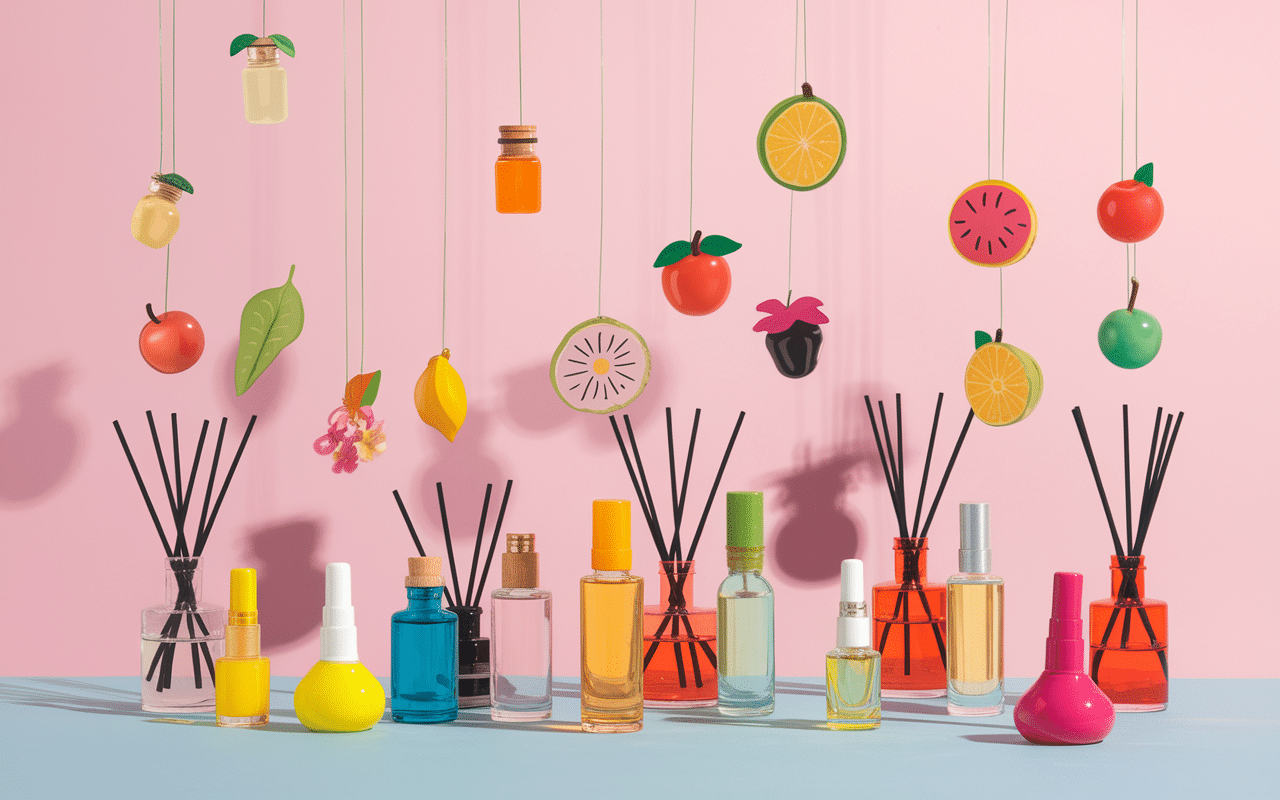 Laboratoire moderne divain parfum essences et flacons