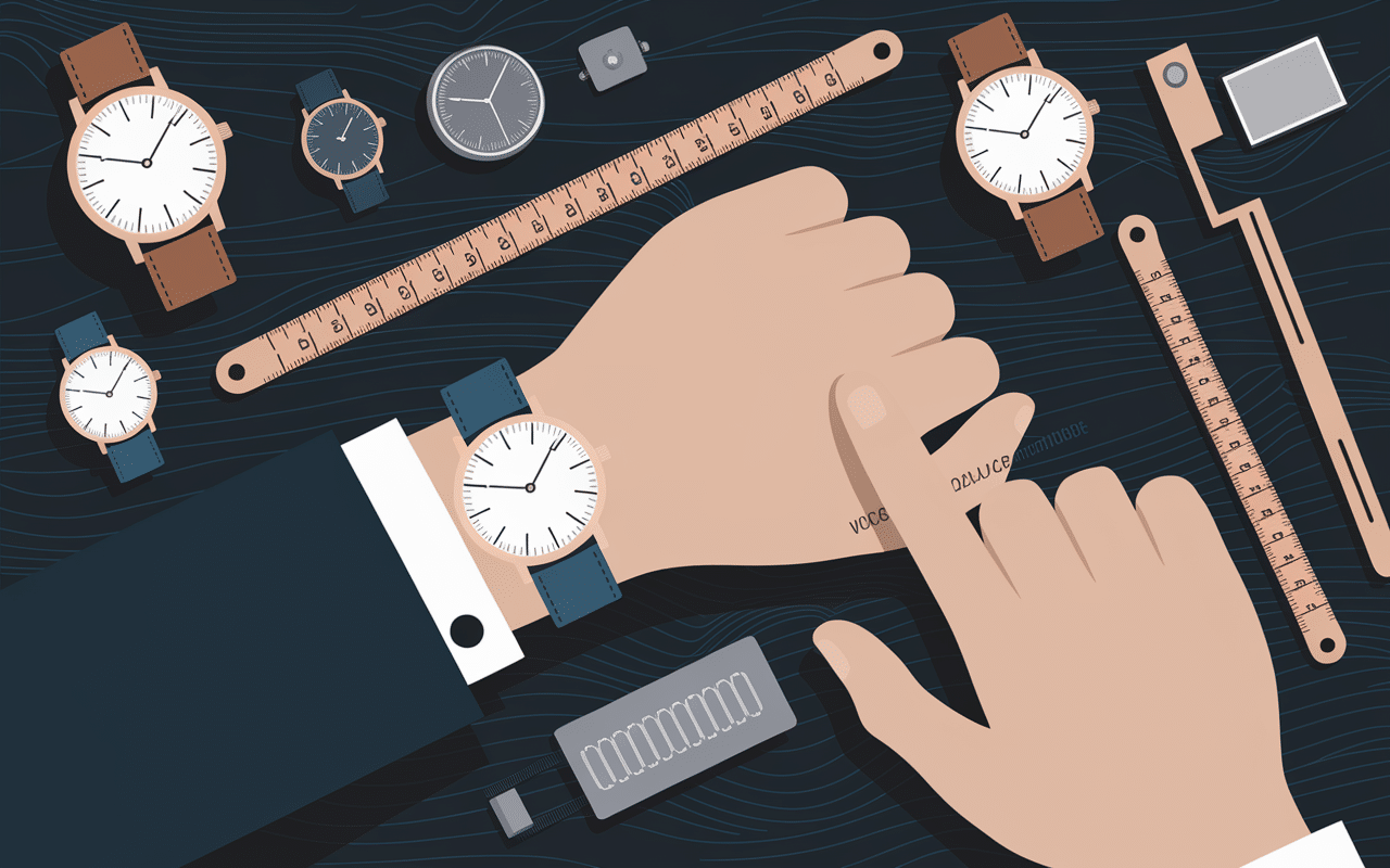 Comparatif tailles montre classe homme poignet