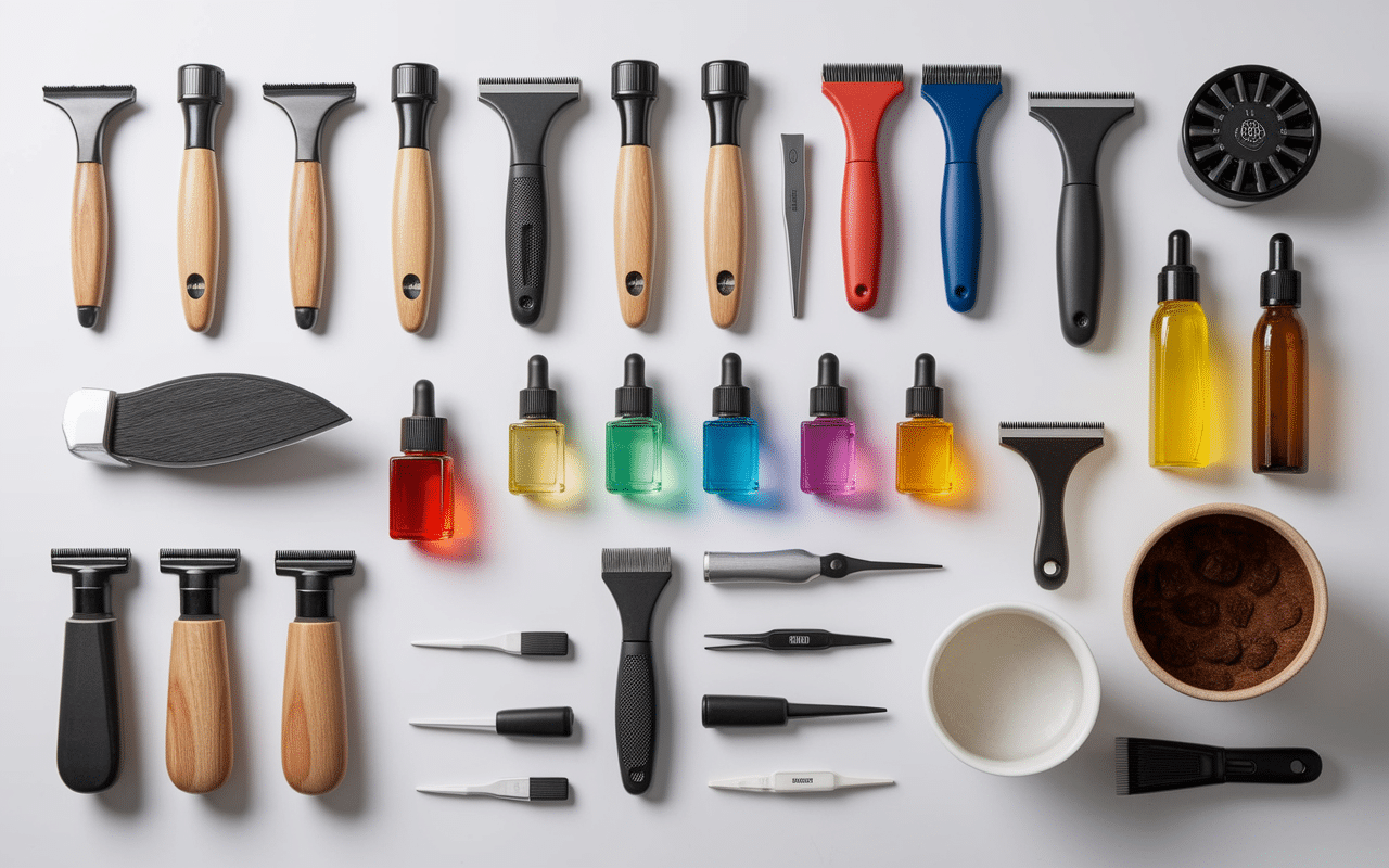 Accessoires kit barbe homme vue organisée catalogue