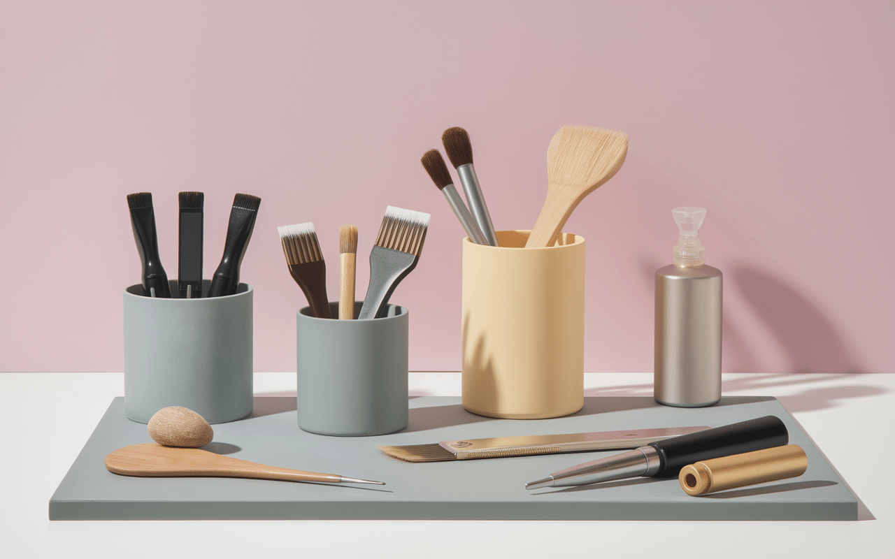 meches caramel outils coloration salon