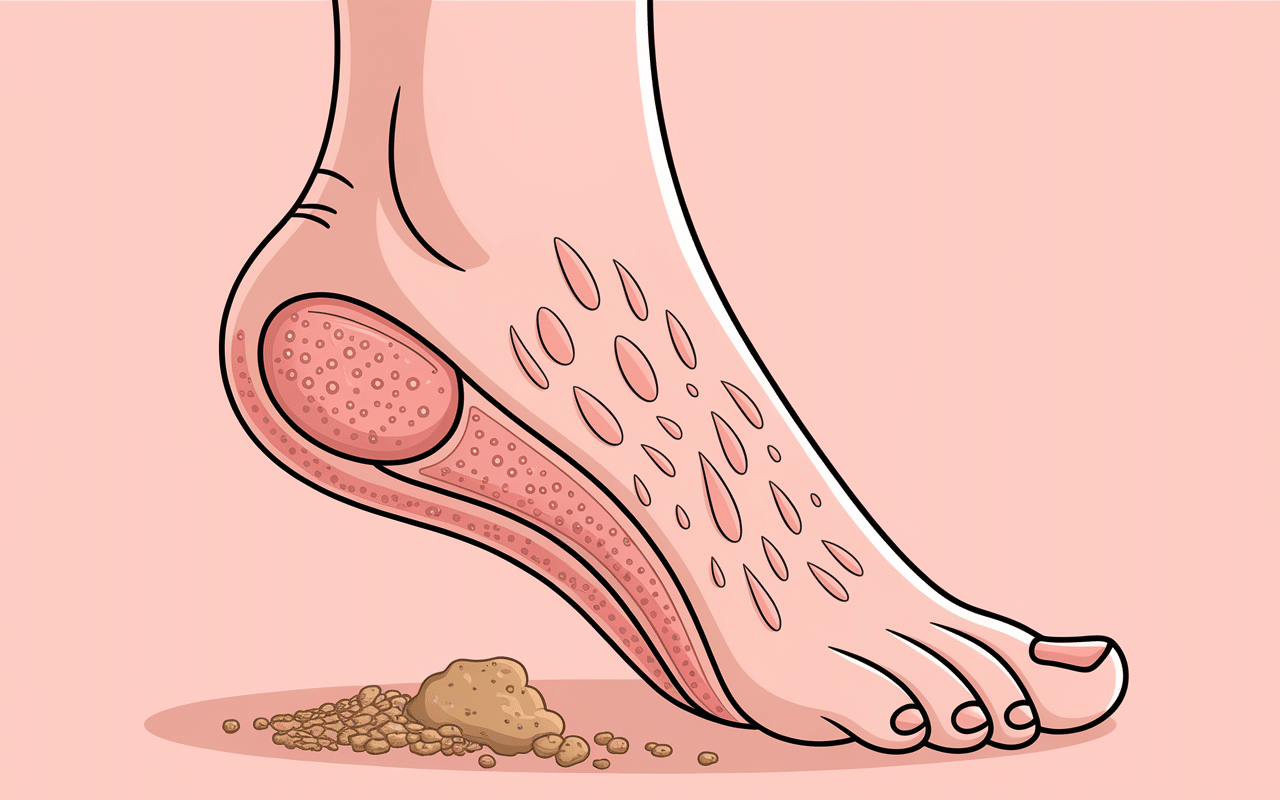 Exfoliation peeling pieds lovaskin cellules peau