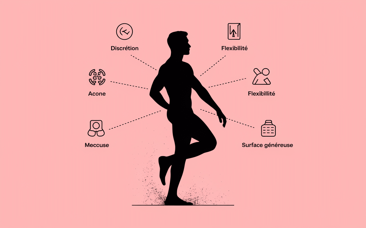 Avantages tatouage mollets homme discrétion surface