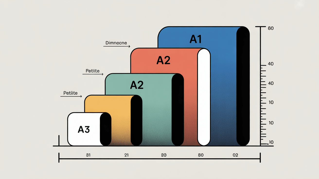 a2 size a3 a1 comparaison dimensions
