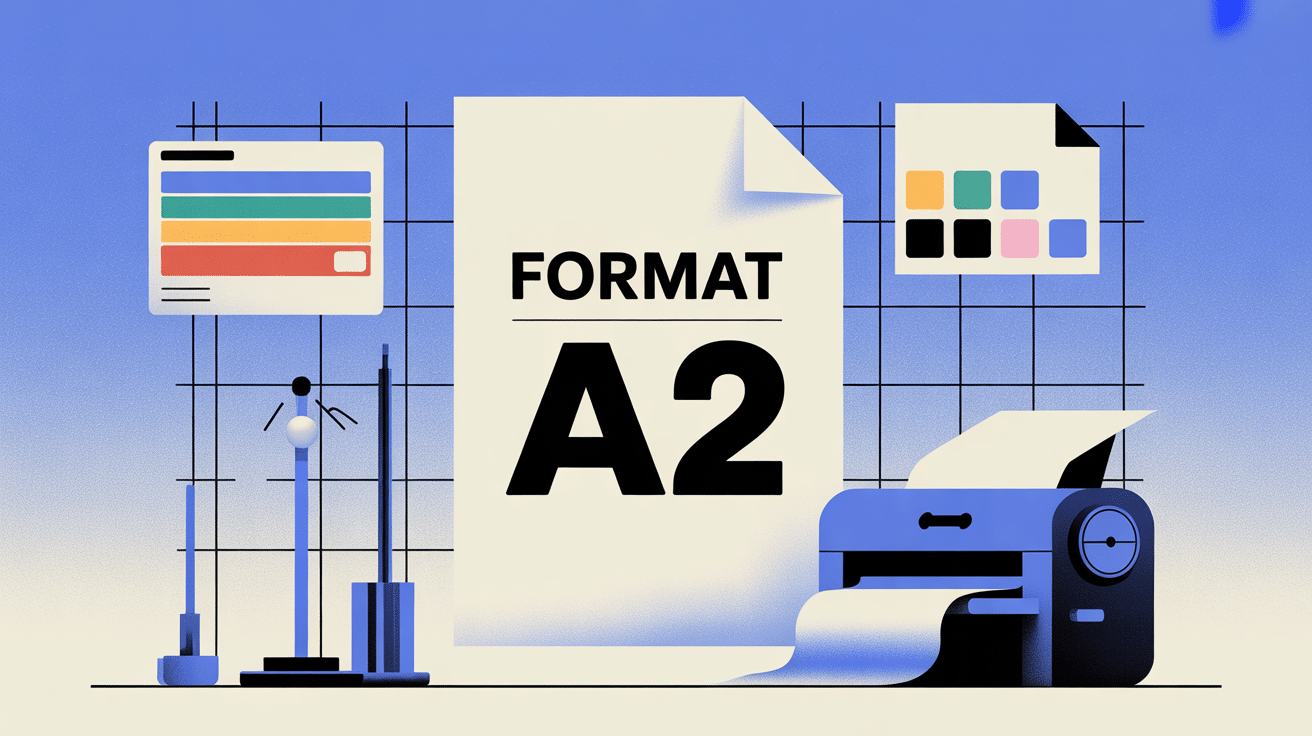 a2 size illustration papier blanc éléments graphiques