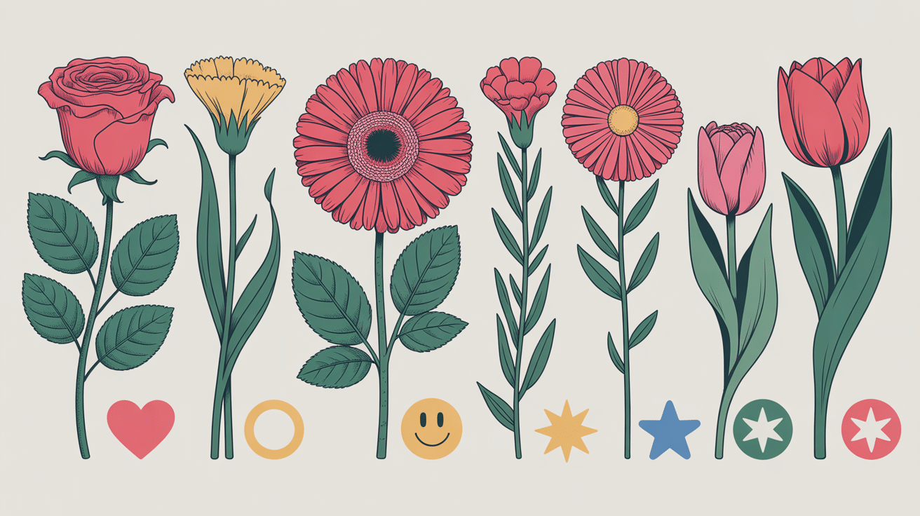 bonne fete emilie fleurs composition symbolique