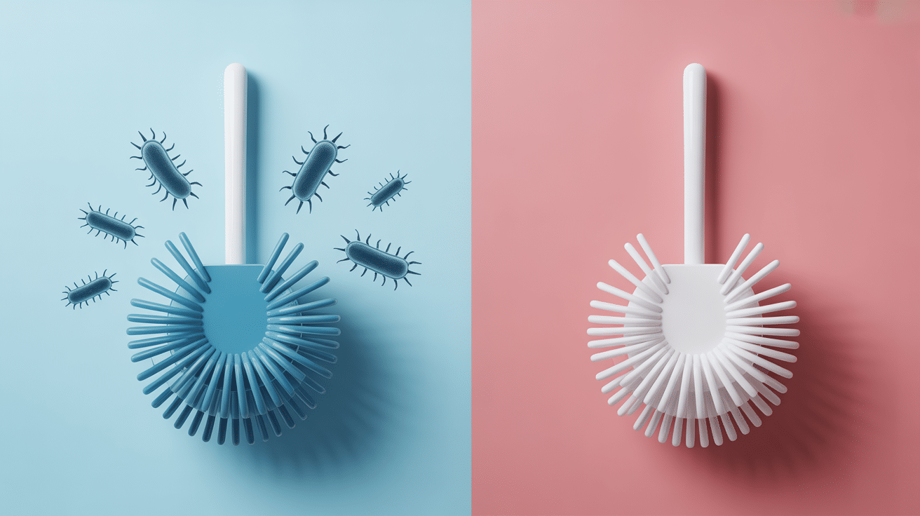 comparatif brosse wc silicone hygiénique vs brosse classique