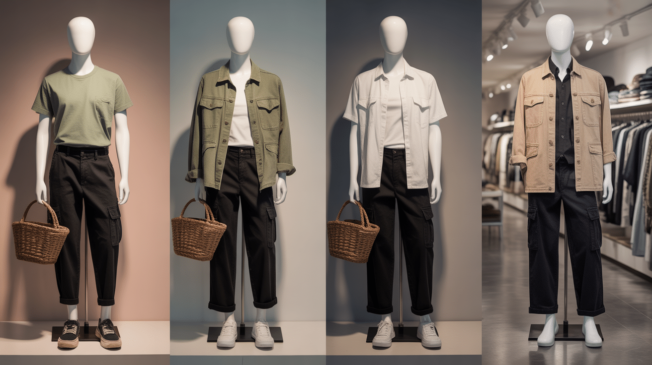 Différents styles tenues avec cargo noir