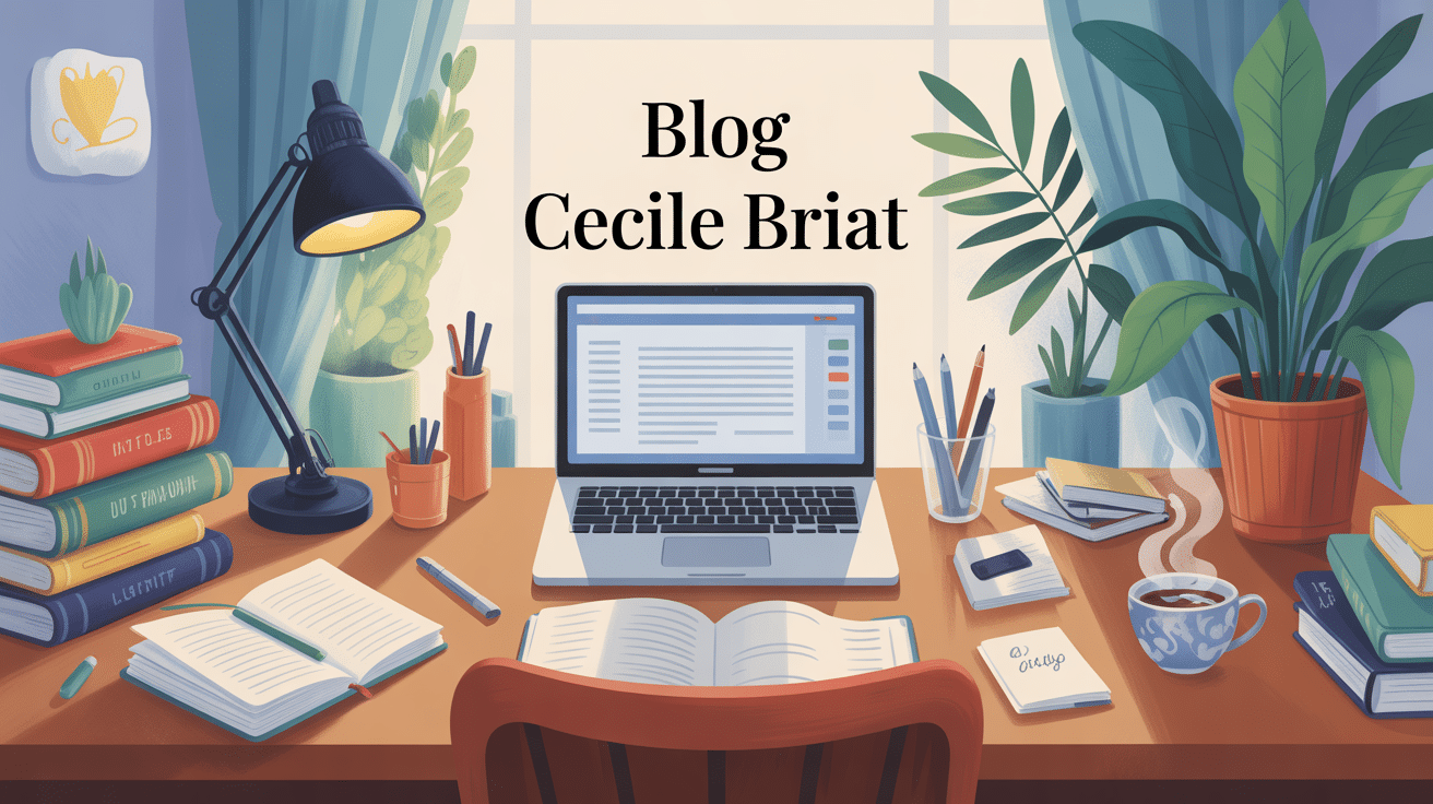 Illustration moderne bureau cecile briat blog