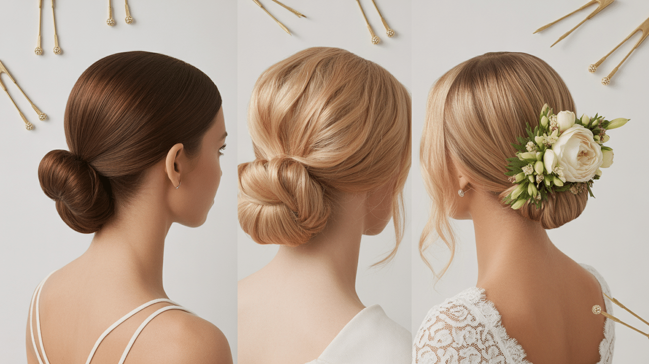 Chignon bas mariage inspirations coiffures