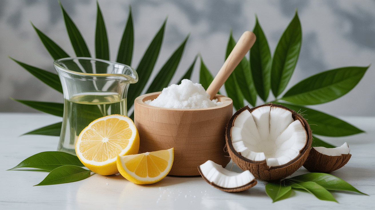 Comment avoir les dents blanches ingrédients naturels bicarbonate huile coco