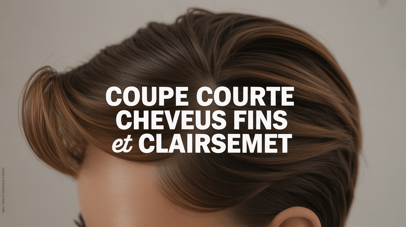 Coiffure courte volumineuse cheveux fins et clairsemés