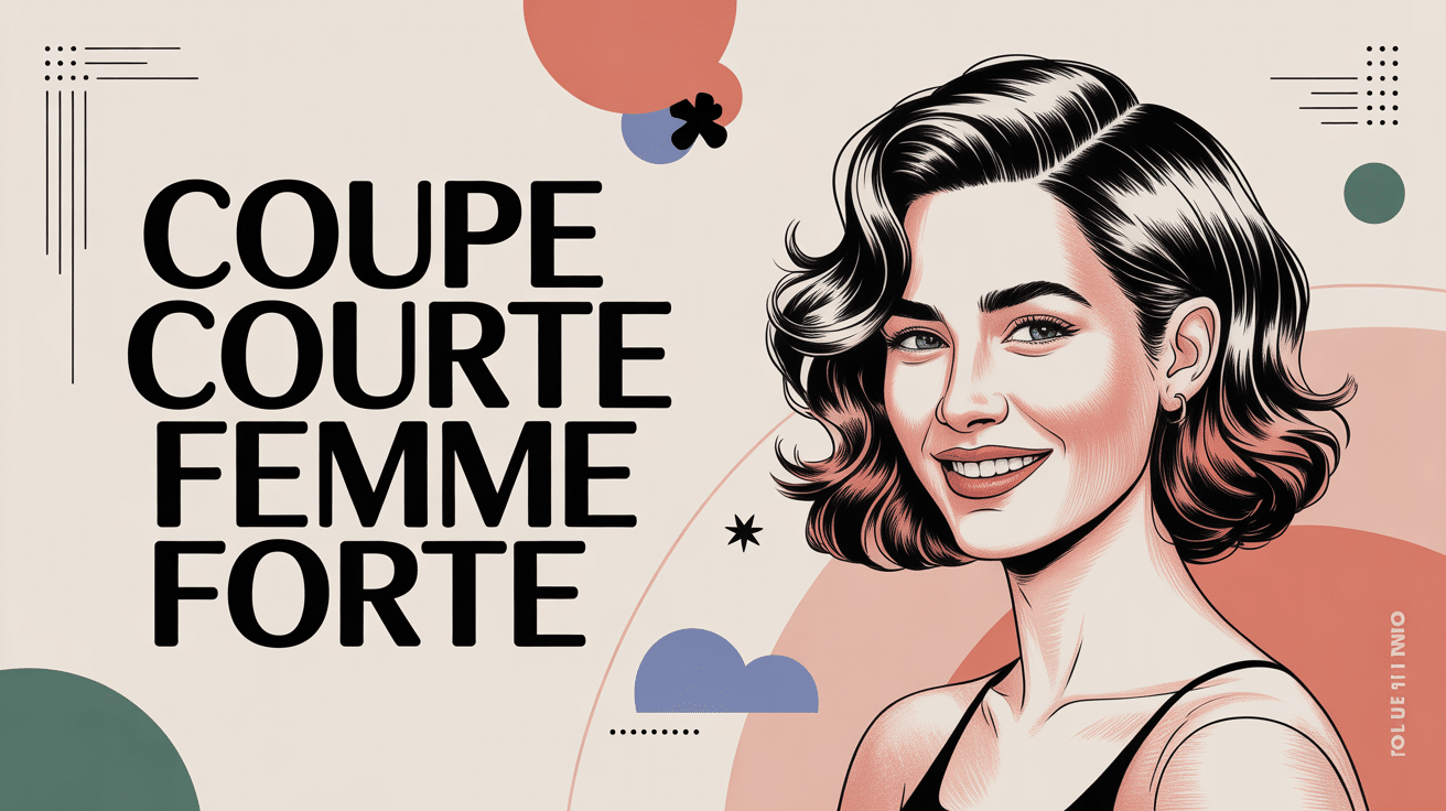 Portrait femme forte coupe courte stylisée moderne