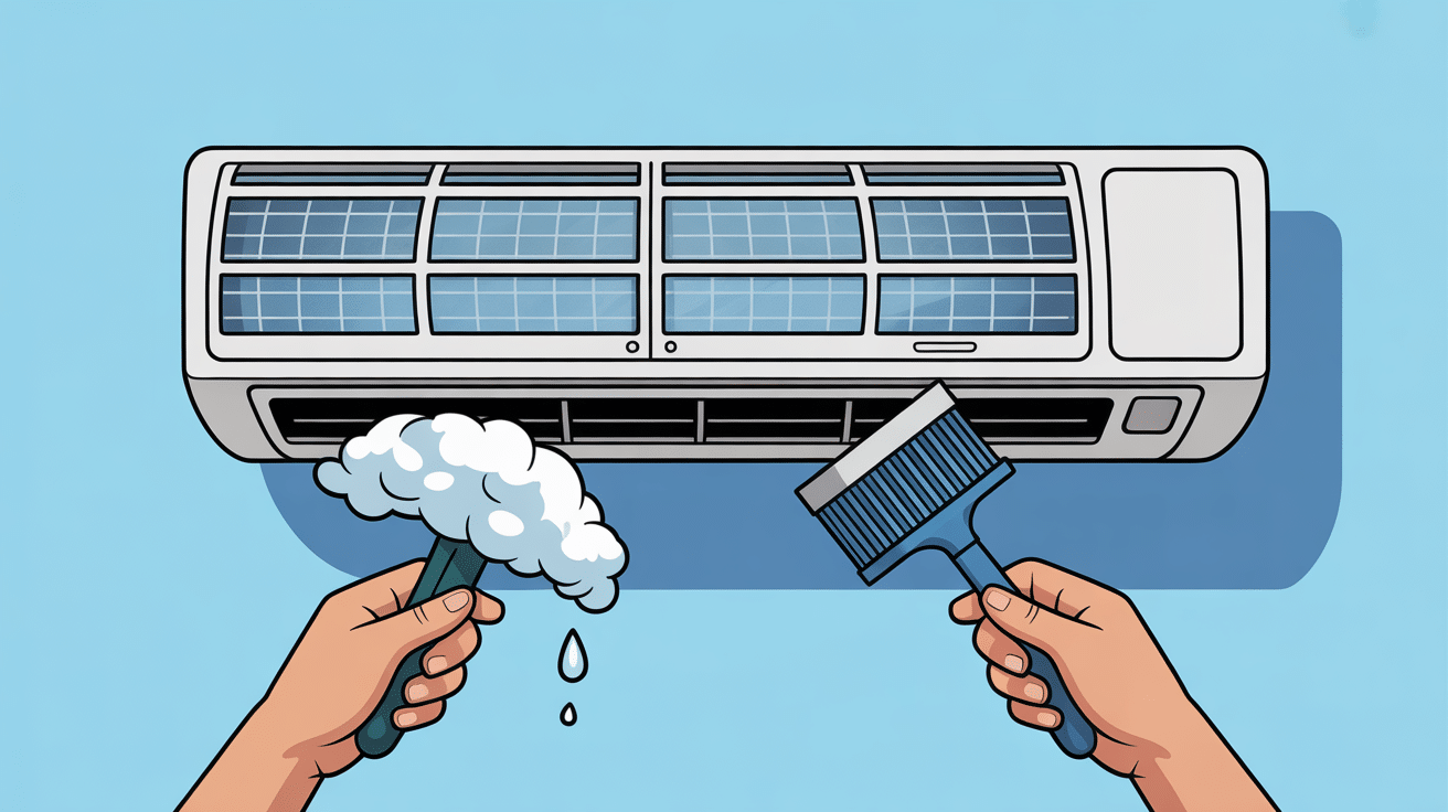 Nettoyage filtre éviter liste code erreur clim Airton