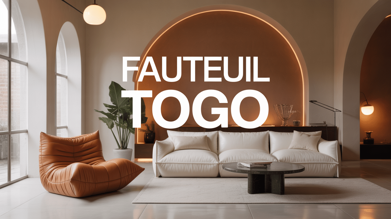 fauteuil togo contemporain canapé cuir ou velours