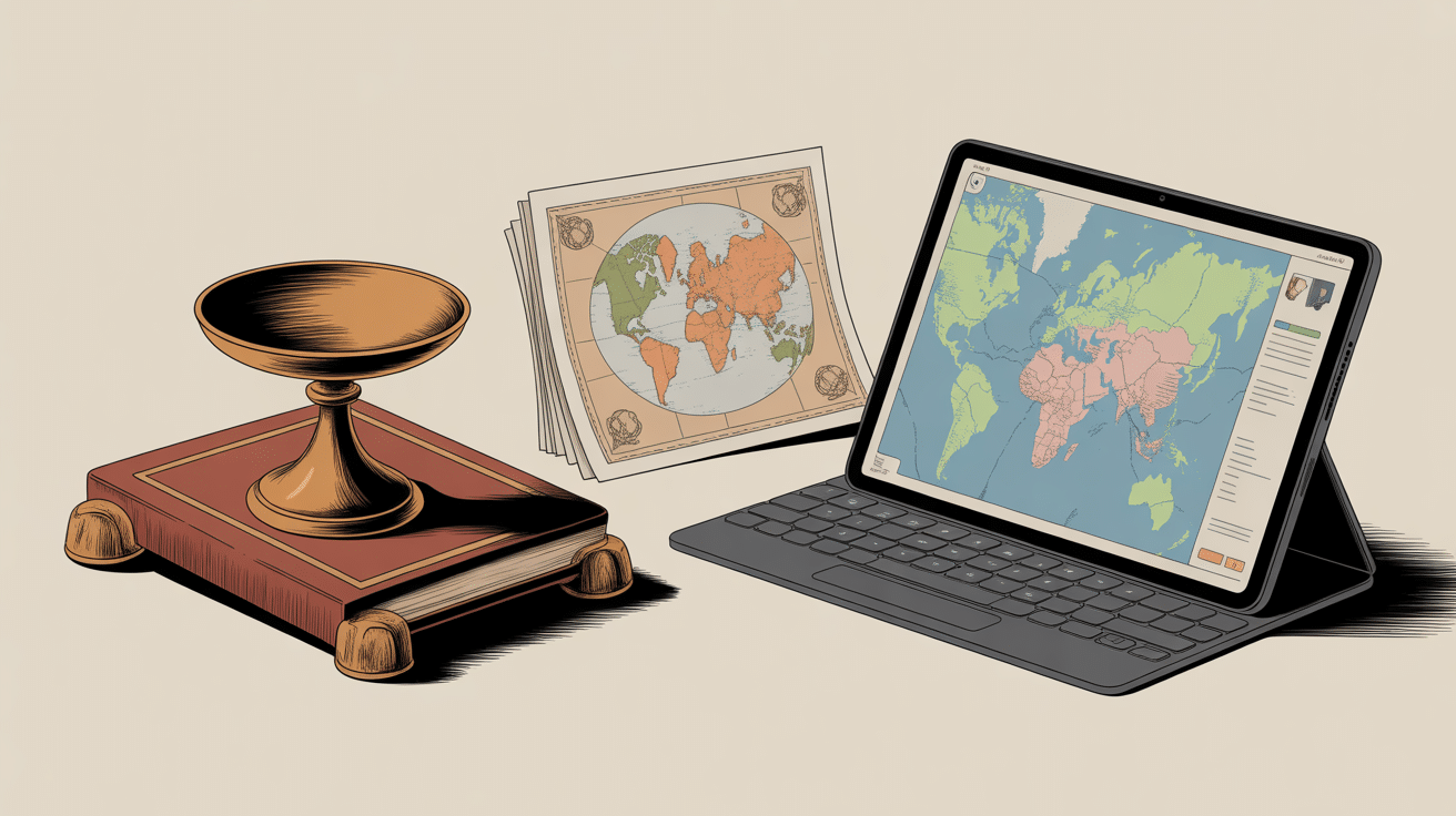 Chronologie planisphere de l'ancien au moderne