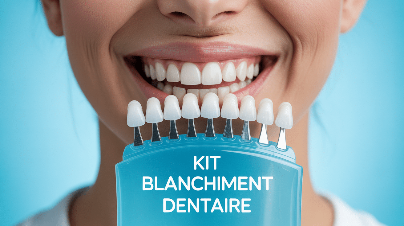 Sourire éclatant avec kit blanchiment dentaire