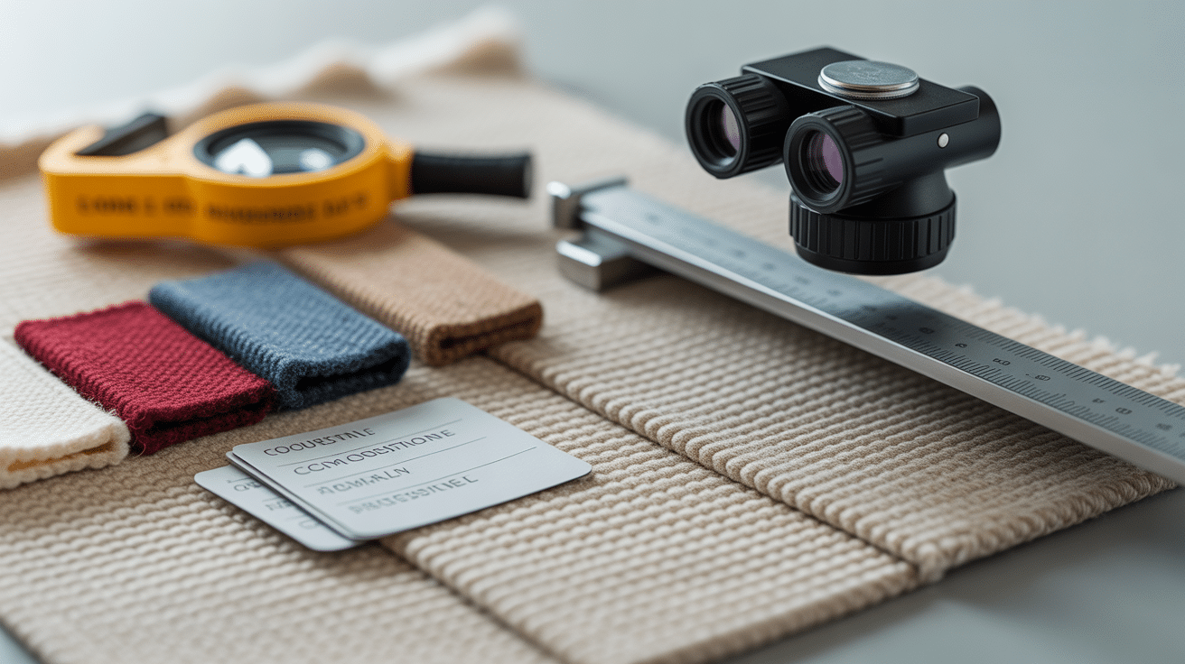 Analyse lainage détail texture et qualité