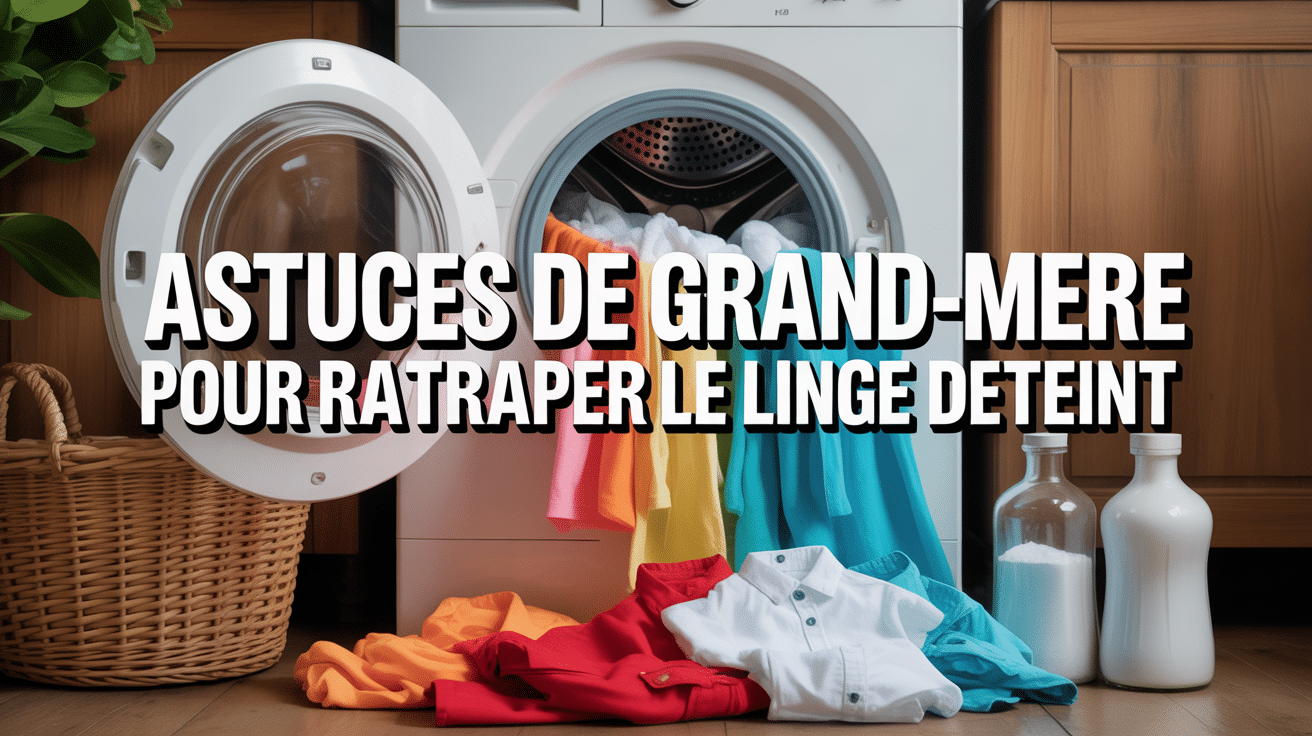 Linge déteint astuce grand-mère machine à laver ouverte