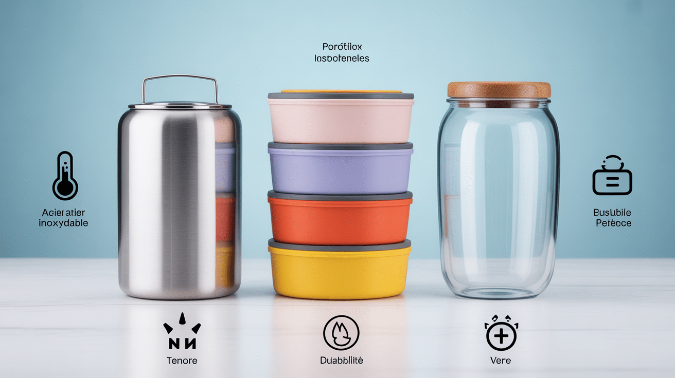 Lunch box isotherme comparatif matériaux performance