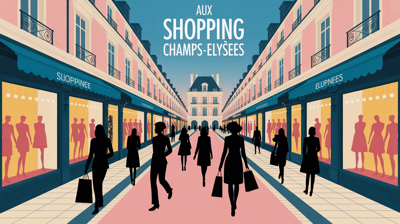 magasins aux champs élysées avenue boutiques élégantes