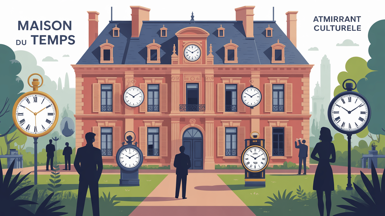 façade maison du temps horloges anciennes modernes