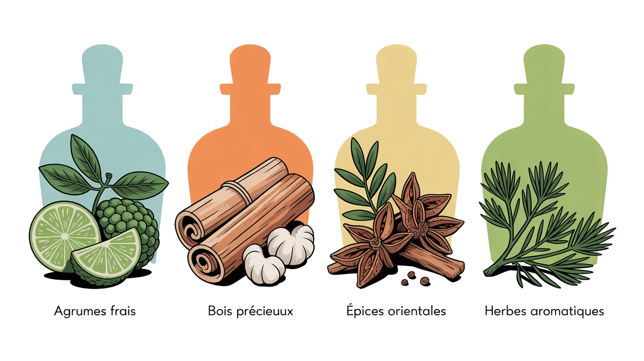 Familles olfactives meilleurs parfum hommes