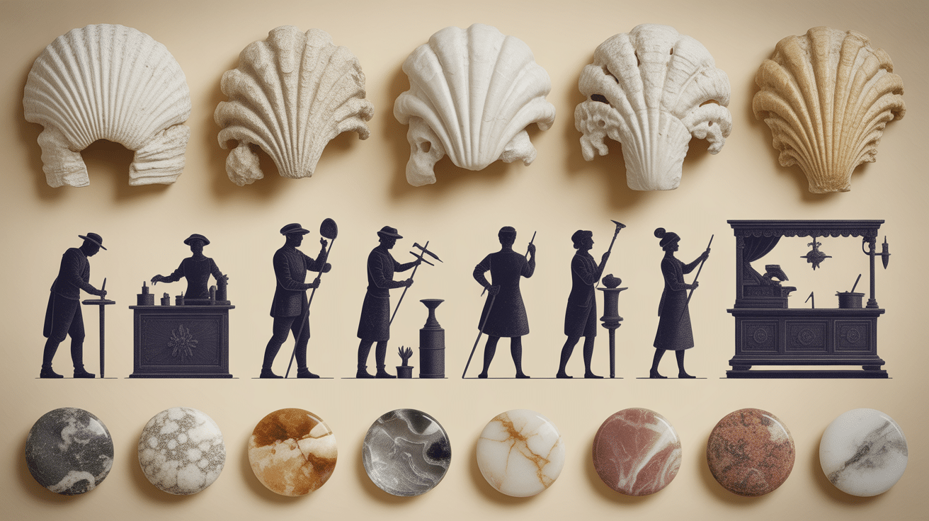 Frise chronologique origines et évolution bijoux en camée