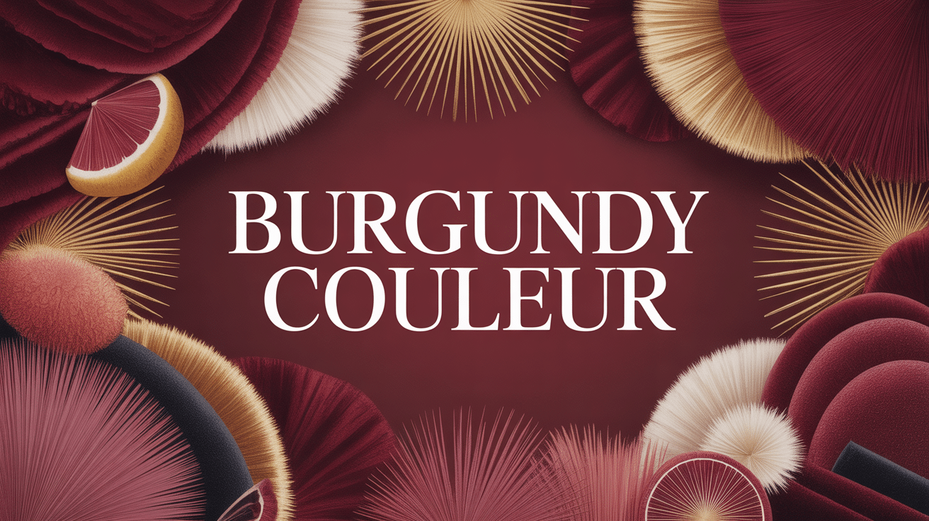 palette élégante burgundy couleur luxe moderne