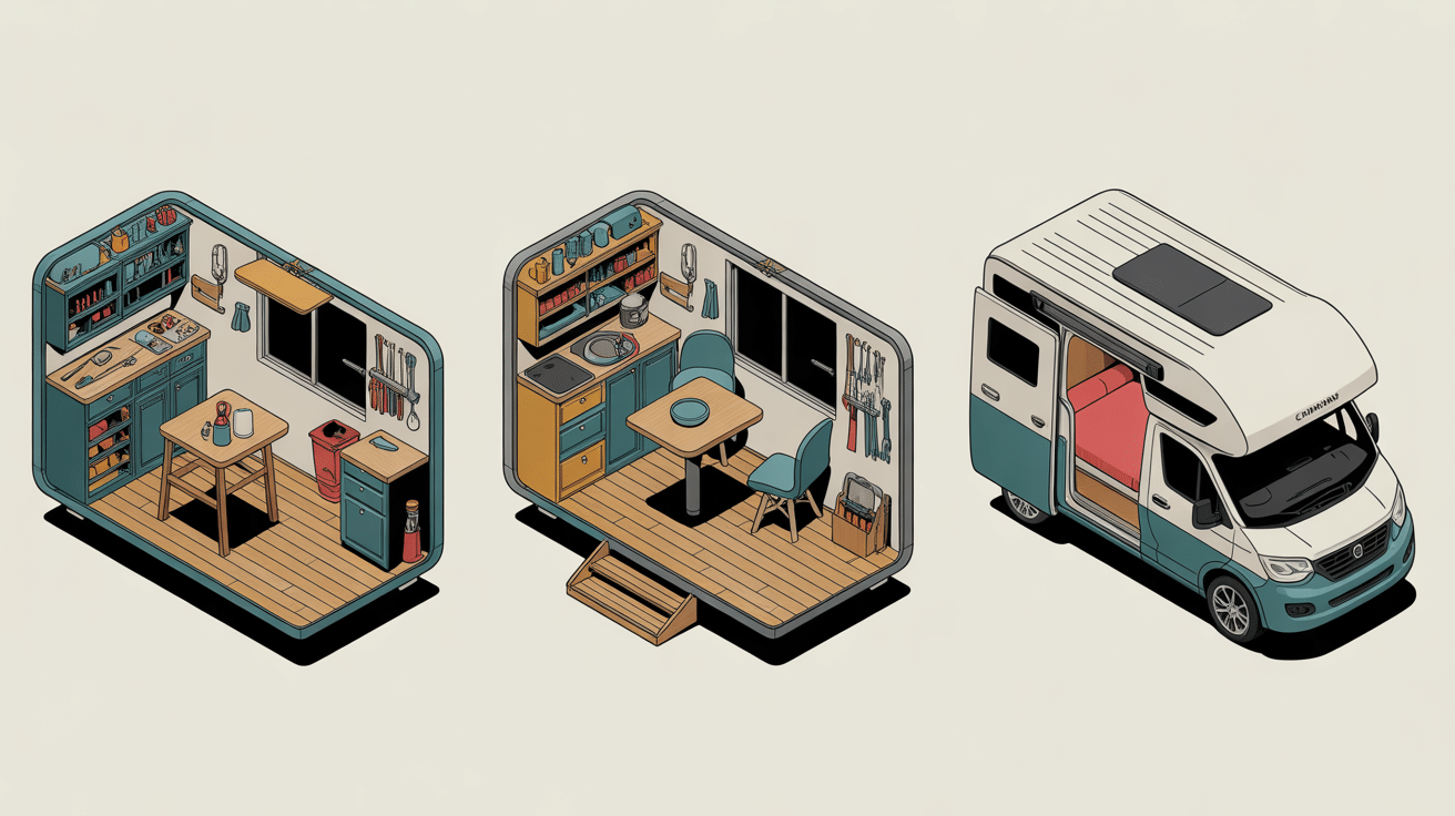 Plan aménagement trafic l1h1 configurations artisan camping-car