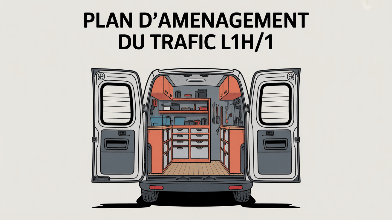 Plan aménagement trafic l1h1 intérieur optimisé fourgon