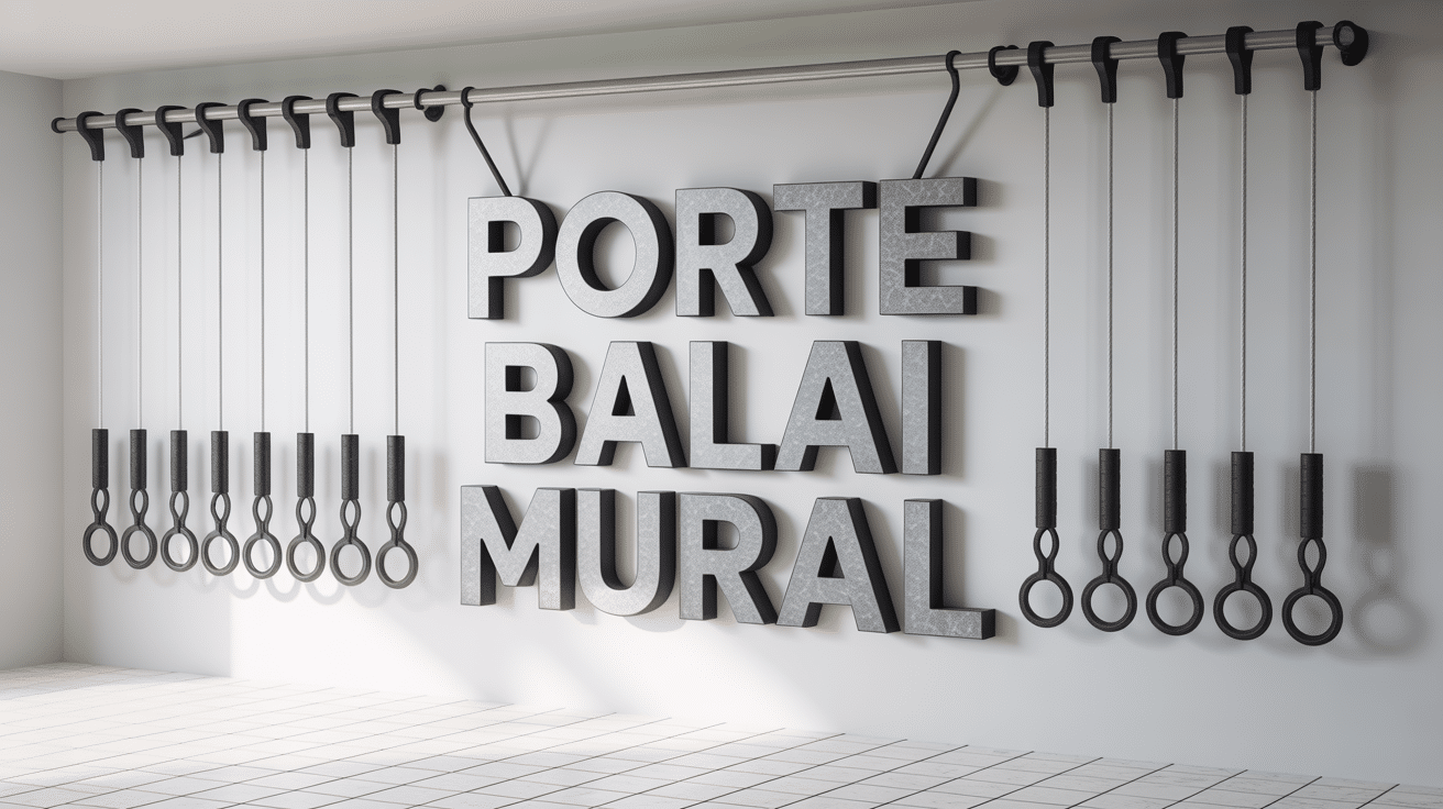 porte balai mural inox suspend balais buanderie