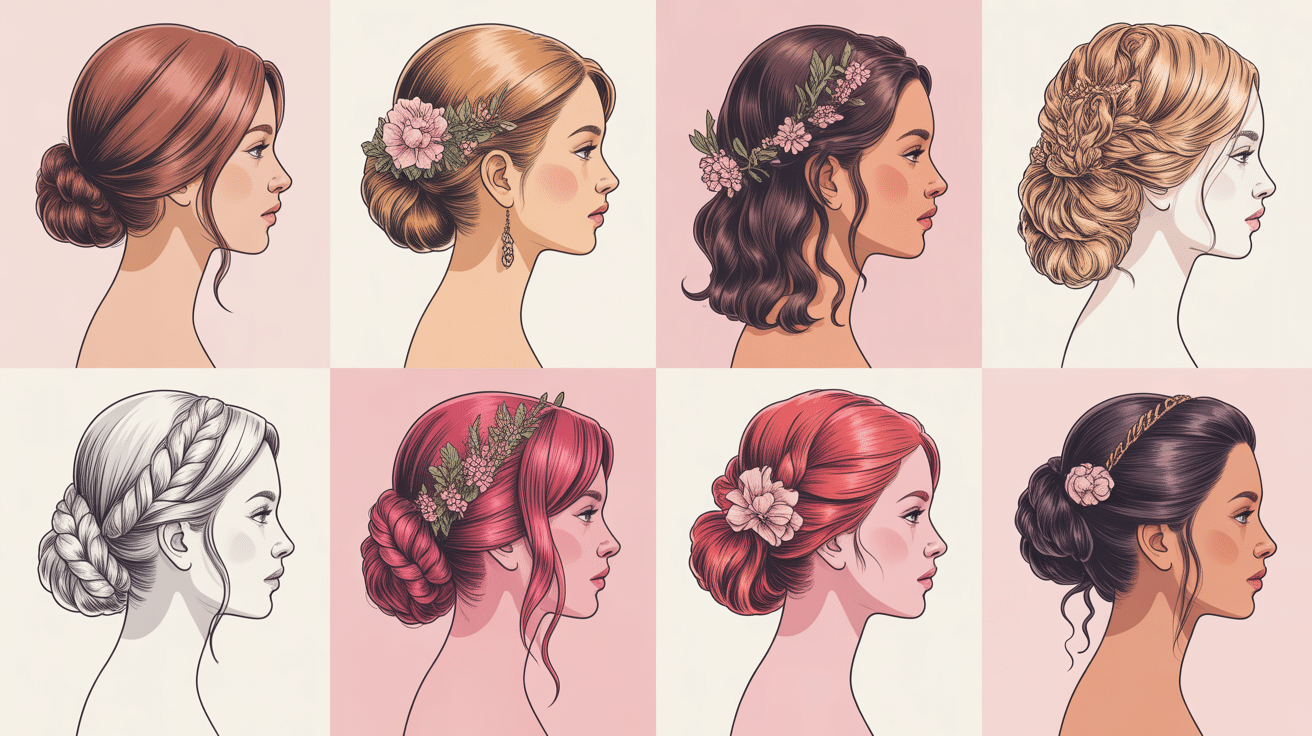 styles coiffure mariee cheveux longs chignon tresses