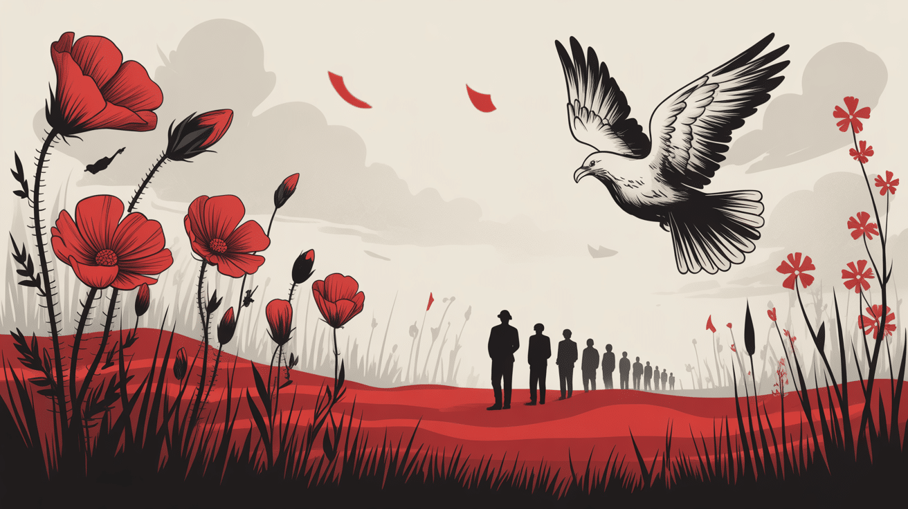 Composition symbolique tatouage coquelicot memoire et liberte